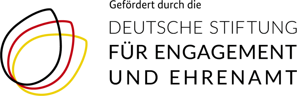 Logo: Gefördert durch die Deutsche Stiftung für Engeagement und Ehrenamt